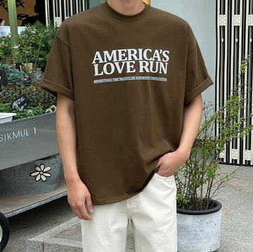 America Lettering Short Sleeve T-shirt